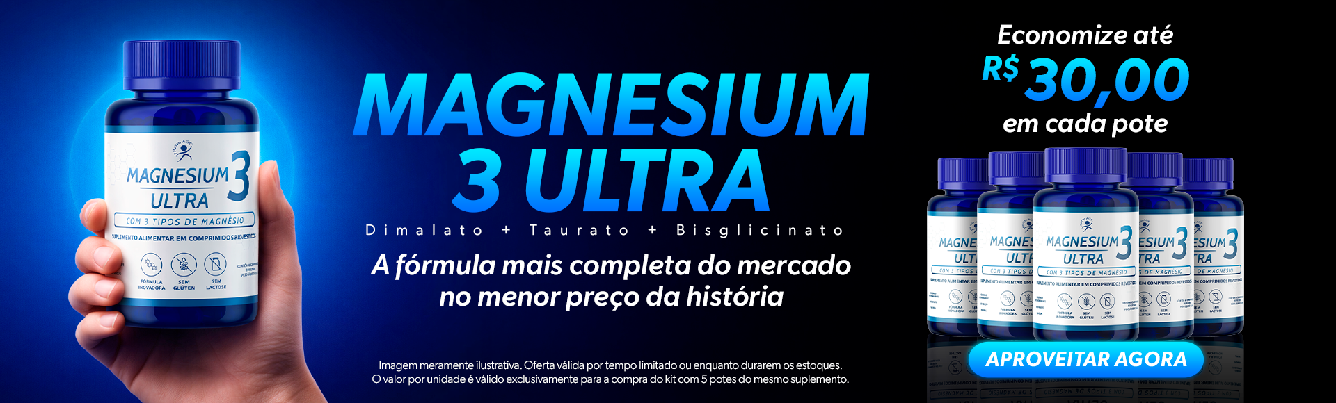 Magnesium 3 Ultra - A Fórmula mais completa do mercado no menor preço da história