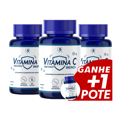 VITAMINA C COM ZINCO 3 POTES