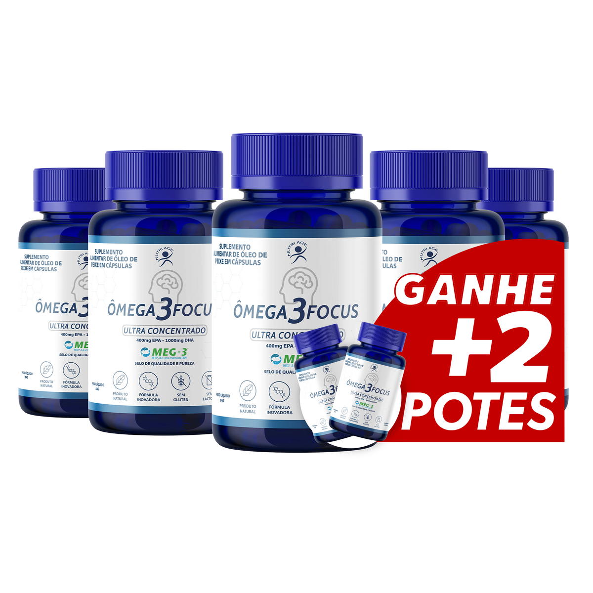ÔMEGA 3 FOCUS 5 POTES