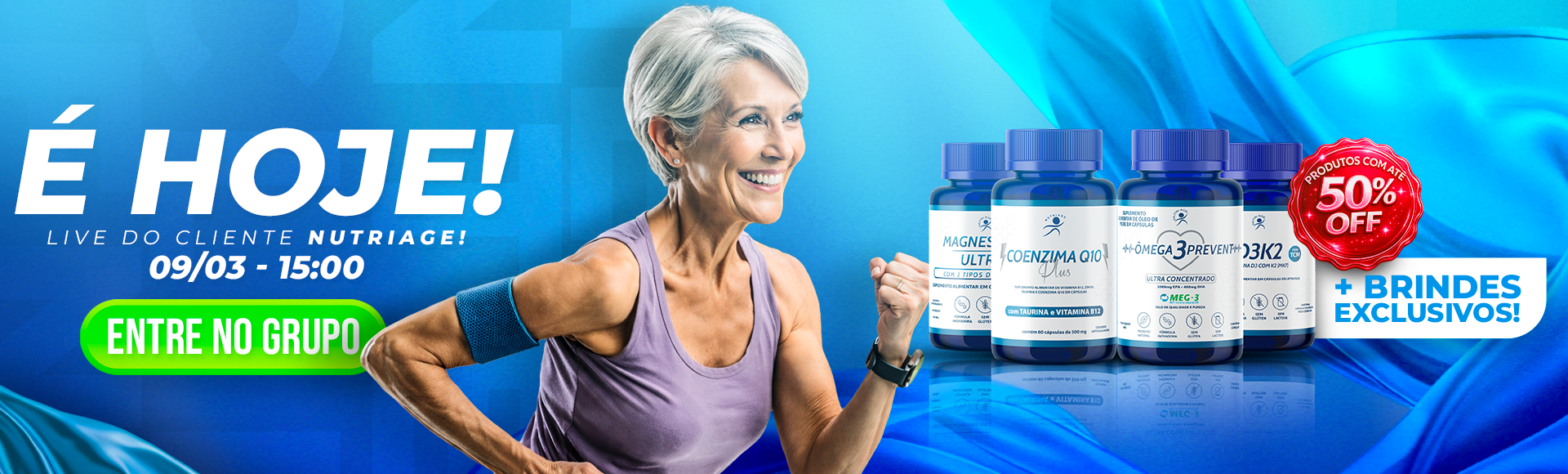 Live do cliente - Produtos com até 50% off