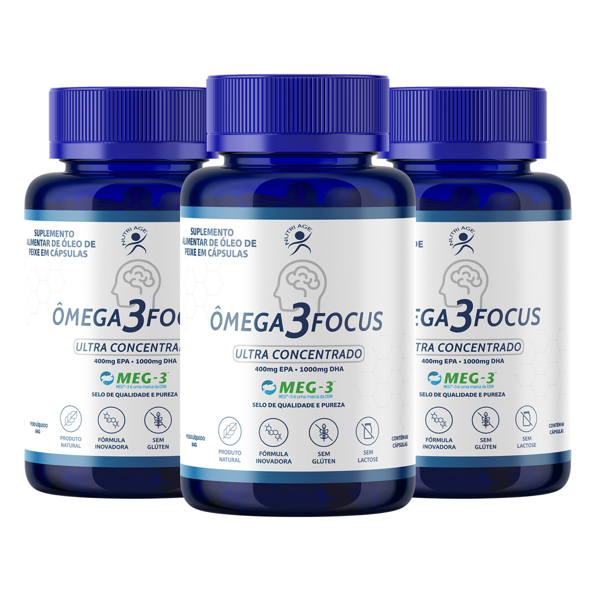 ÔMEGA 3 FOCUS 3 POTES