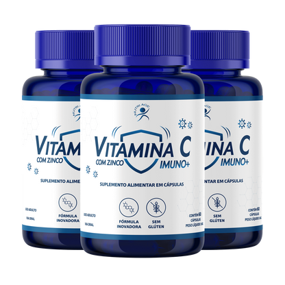 VITAMINA C COM ZINCO 3 POTES